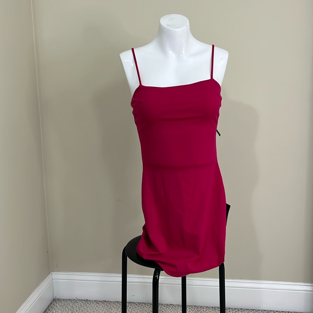 NWT Lulu's Flaunt It Magenta Bodycon Dress